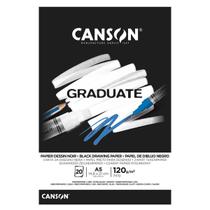 Bloco Black Graduate Canson 120 G/M A5 (148X210Mm) 20 F Bloco Black Graduate Canson 120 G/M A5 (148X210Mm) 20 F