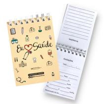 Bloco Bloquinho de Anotações Anotacoes Personalizado Enfermagem Eu Amo Saúde