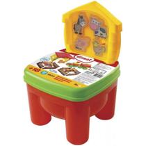 Bloco brinkadeira fazendinha 20pecas - dismat