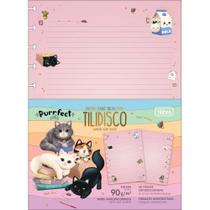 Bloco Caderno Inteligente Universitário Purrfec Cat 90g 50fls Tilibra