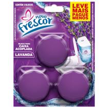 Bloco Caixa Acoplada LAVANDA TRIPLO Cartela 3 Blocos Tablete Sanitário Novo Frescor 45g Para Leve Mais Pague Menos Bloco Caixa Acoplada LAVANDA TRIPLO Cartela 3 Blocos Tablete Sanitário Novo Frescor 45g Para Leve Mais Pague Menos