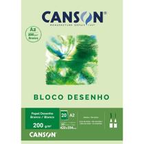 Bloco Canson 200 g/m² 20 Fls A2 Branco