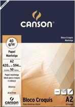 Bloco Canson A2 Manteiga 50 Folhas Croquis