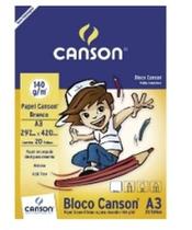 Bloco canson a3 140gr branco 66667071