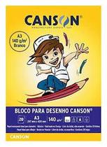 Bloco canson a3 140gr branco 66667071 Bloco canson a3 140gr branco 66667071