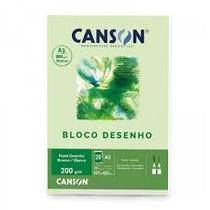 Bloco canson a3 200g branco