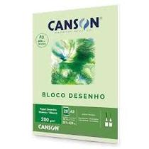 Bloco canson a3 200g branco