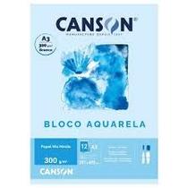Bloco canson a3 300g 12 folhas