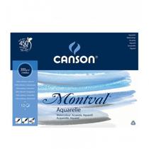 Bloco Canson A3 Branco 12 Folhas Montval Aquarela