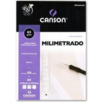 Bloco Canson A4 50 Folhas Milimetrado