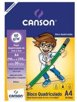 Bloco Canson A4 Branco 30 Folhas Quadriculado