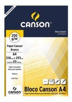 Bloco Canson A4 Desenho 200 - 20 folhas - Branco Bloco Canson A4 Desenho 200 - 20 folhas - Branco