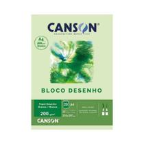 Bloco Canson A4 Desenho 200 - 20 folhas - Branco