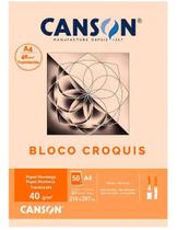 Bloco Canson A4 Manteiga 50 Folhas Croquis