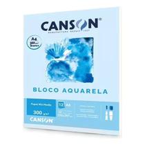 Bloco Canson Aquarela Universitário A4 300g Bloco Canson Aquarela Universitário A4 300g