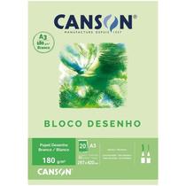 Bloco Canson Desenho A3 180g 20 Folhas Branco Bloco Canson Desenho A3 180g 20 Folhas Branco