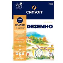 Bloco Canson Desenho "C" à Linha Estudante 180g/m² A4 210 x 297 mm com 20 Folhas 66667164 - CANSON Bloco Canson Desenho "C" à Linha Estudante 180g/m² A4 210 x 297 mm com 20 Folhas 66667164 - CANSON