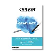 Bloco canson graduate aquarela 250g a5 20f