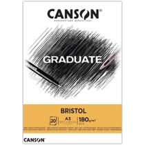Bloco Canson Graduate Bristol 180g A3 20f Canson