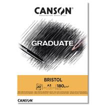 Bloco Canson Graduate Bristol 180g/m² A3 20fls Bloco Canson Graduate Bristol 180g/m² A3 20fls