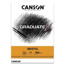 Bloco Canson Graduate Bristol A3 180g - Extra Branco Bloco Canson Graduate Bristol A3 180g - Extra Branco