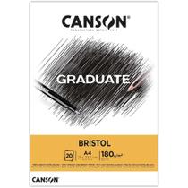 Bloco Canson Graduate Bristol A4 180grs 20fls Bloco Canson Graduate Bristol A4 180grs 20fls