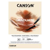 Bloco Canson Graduate Multi Técnica Creme A4 Bloco Canson Graduate Multi Técnica Creme A4