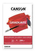 Bloco Canson Graduate Oleo/acrilico 290g A3 20f Canson Bloco Canson Graduate Oleo/acrilico 290g A3 20f Canson