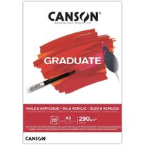Bloco Canson Graduate Oleo/acrilico 290g A3 20f Canson Bloco Canson Graduate Oleo/acrilico 290g A3 20f Canson