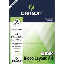 Bloco Canson Layout 90g/m² A4 210 x 297 mm com 50 Folhas 66667033