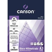 Bloco Canson Papel Milimetrado A3 60 g/m 50 Fls 66667084