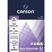 Bloco Canson Papel Milimetrado A3 60 g/m 50 Fls 66667084 Bloco Canson Papel Milimetrado A3 60 g/m 50 Fls 66667084