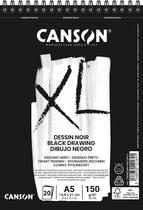Bloco Canson Papel Noir Dessin Preto Xl black A4