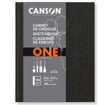 Bloco Canson para Esboço - Art Book One Preto 100g/m² 21,6 x 28,9 cm - 60005569
