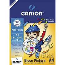 Bloco canson pintura a4 300g