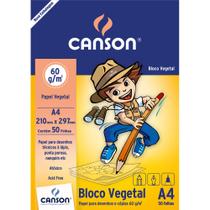 Bloco Canson Vegetal 60g/m² A4 210 x 297 mm com 50 Folhas - 66667079