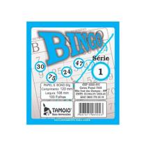 Bloco cartela para bingo azul 100 folhas série1 tamoio