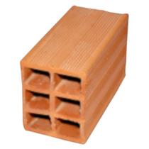 Bloco Cerâmico Baiano 11,5x14x24cm para Vedação Marrom Safira