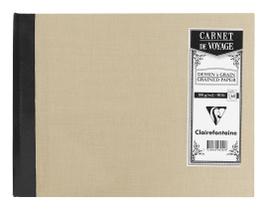 Bloco Clairefontaine Caderno De Viagem Capa Dura A5 Cinza