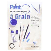 Bloco Clairefontaine Paint'On à Grain 250g A4 20 Fls