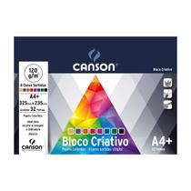 Bloco Colorido Criativo Cards 120g/m2 A4+ (325x235mm) 8 Cores 24 Folhas