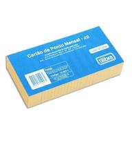 Bloco com 100 Folhas Cartão de Ponto Mensal Modelos TA e RB Tamanho 8,5x17,9cm Tilibra