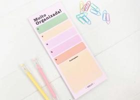 Bloco com ima muito organizada - papelote