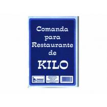 Bloco Comanda para Restaurante de Kilo cod1058 100x145mm 50folhas