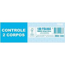 Bloco controle 2 corpos Animativa 140x50mm com 100 folhas Bloco controle 2 corpos Animativa 140x50mm com 100 folhas
