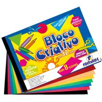 Bloco criativo 120g Romitec colorido 32 folhas