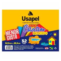 Bloco criativo 120g Usapel 8 cores com 32 folhas Bloco criativo 120g Usapel 8 cores com 32 folhas