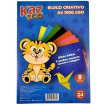 Bloco Criativo 8 cores A4 Color 100g/m 24 Fls 210mmx297mm - Kaz