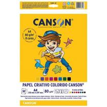 Bloco Criativo A4 80g 8 cores 32fls Canson Bloco Criativo A4 80g 8 cores 32fls Canson