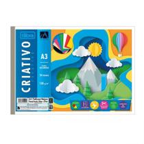 Bloco criativo Color Set A3 Académie 8 cores com 24 folhas - Tilibra